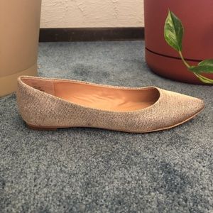 Silver Sparkly Audrey Brooke Flats